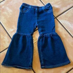 Wrangler Blue Flared Jeans with Elastic Waistband